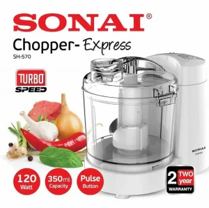قطاعة خضروات سوناى- اكسبرس 120 وات، 350 ملي، تربو- SH-570 SONAI
