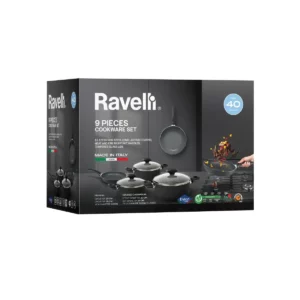 طقم حلل جرانيت إيطالي رافيللى 9 قطعة Ravelli