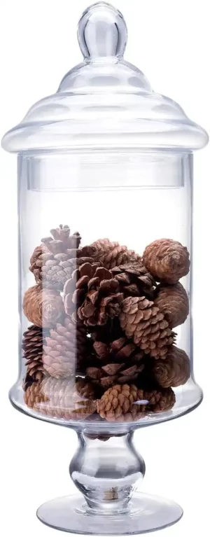 برطمان حلويات (كاندي جار) 33سم زجاج بقاعدة Candy Jar